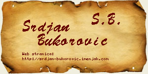Srđan Bukorović vizit kartica